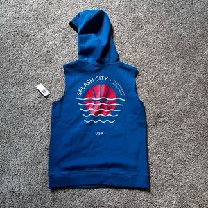 Boys sleeveless hoodie